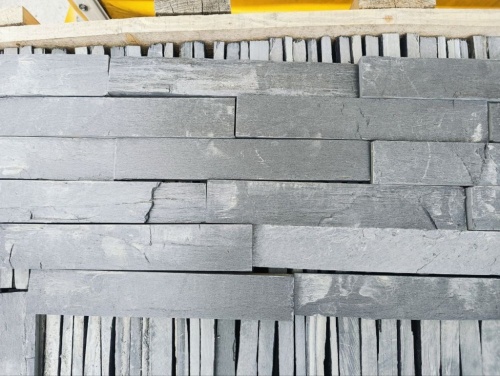 Плитка чёрная из натурального камня фасадная 30 см * 5 см, толщина 7 мм -30 мм купить в Республике Хакасия