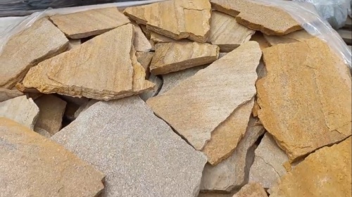 Плитняк златолит жёлтый для цоколя купить в Республике Хакасия