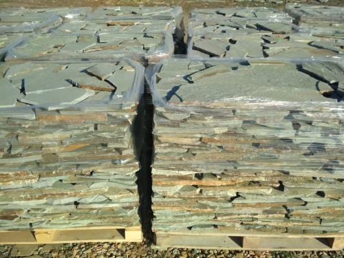 Плитняк златолит зелёный для цоколя, отмостки купить в Республике Хакасия