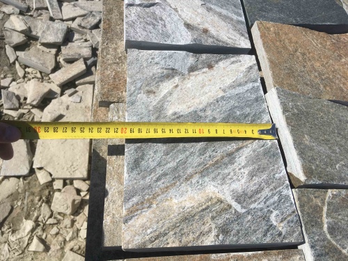 Плитка пилёная златолит Уральский для цоколя, отмостки купить в Республике Хакасия