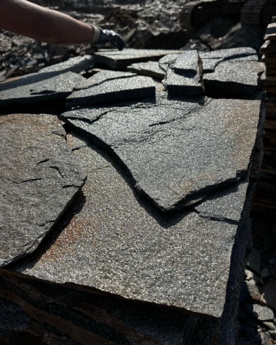 Плитняк златолит серебристый для фасада купить в Республике Хакасия