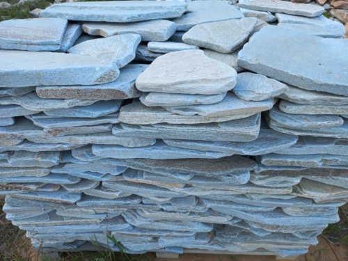 Плитняк златолит зелёный галтованный для цоколя купить в Республике Хакасия